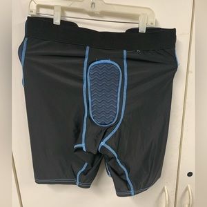 Sports Unlimited Adult 5 Pad Integrated‎ Football Girdle - Size 3XL - Black